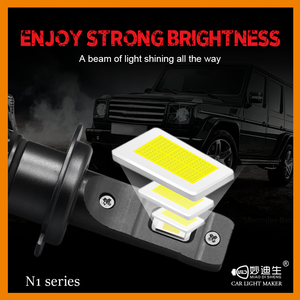 Ampoules de phare MiaoDiSheng N1 de haute qualité avec puce LED H3, bon motif d'éclairage, pour Accord <span class=keywords><strong>Audi</strong></span> Polo Versa X5 Aveo 130W - Product Image 2