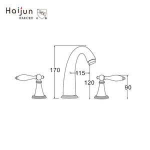 Due Maniglie Diffuso 8 pollici <span class=keywords><strong>Rubinetto</strong></span> Del Bagno Cromo 3 <span class=keywords><strong>Pezzi</strong></span> Rubinetti Del Bacino Del Lavabo Lavandino <span class=keywords><strong>Rubinetto</strong></span> - Product Image 4