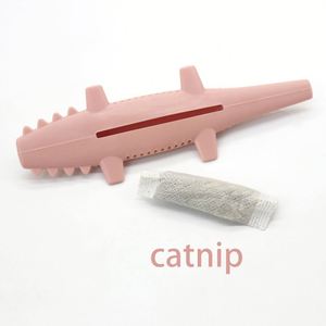 Novedades Juguetes de silicona para mascotas de grado alimenticio Masticar Limpieza de dientes <span class=keywords><strong>Catnip</strong></span> Juguete interactivo para gatos - Product Image 2
