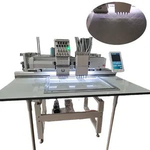 Máquina automática de bordar computador industrial perfuradora de couro