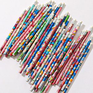 Lápiz HB de Dibujos Animados con Borrador, Material Escolar de Madera para Niños, Estudiantes de Primaria, Papelería para Escribir - Product Image 1