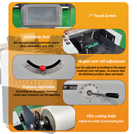 Laminateur automatique à air chaud et froid Boway BW-F370E avec fonction de découpe automatique pour laminage en rouleau A3/A4/A5