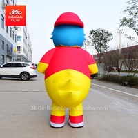 Costume gonflable publicitaire extérieur, clown marcheur, canard gonflable, costume de personnage gonflable, sur mesure