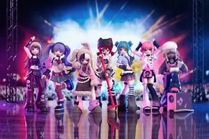 Usine OEM, figurines d'action d'anime en <span class=keywords><strong>PVC</strong></span> <span class=keywords><strong>ABS</strong></span> vinyle personnalisées, série de scène de <span class=keywords><strong>chant</strong></span> de filles Haee, boîte aveugle, collection de poupées, jouets en plastique - Product Image 6