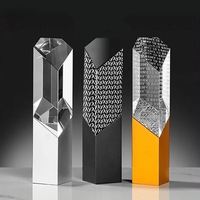 Plaque Métallique de Haute Qualité 2026 en Argent, Cuivre et Or, Trophées et Médailles Personnalisés en Cristal K9 Taillé en Forme de Diamant, Vente en Gros