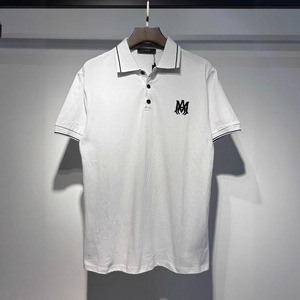 <span class=keywords><strong>Polo</strong></span> da Uomo di Alta Qualità in Puro Cotone con Ricamo del Marchio AMI, Manica Corta, Abbigliamento Maschile, <span class=keywords><strong>T</strong></span>-<span class=keywords><strong>shirt</strong></span> con Colletto - Product Image 3
