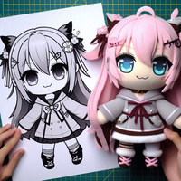 Poupée en peluche 20cm poupée en peluche anime personnalisée pour les filles jouet mignon jouet en peluche