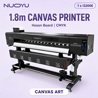 Imprimante sur toile 1,8 m avec 1 carte Hoson I3200E, machine d'impression grand format CMYK pour toile, vente en gros OEM