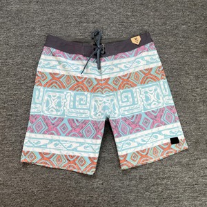 กางเกงขาสั้นชายแบบแห้งเร็ว กันน้ำ พร้อมเชือกผูกเอว สำหรับว่ายน้ำและเล่นเซิร์ฟ - Product Image 1