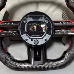 สำหรับ A220เมอร์เซเดสเบนซ์ <span class=keywords><strong>AMG</strong></span> B C W205 W176 W212 W222 W463 W464คาร์บอนไฟเบอร์พวงมาลัยรถยนต์อุปกรณ์เสริมรถยนต์ - Product Image 4