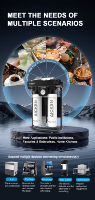 Purificateur d'eau par osmose inverse sans réservoir à haut débit 600 GPD pour installation sous l'évier de cuisine