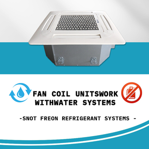 Unidad de Ventilador de Cassette AC con Enfriamiento por Agua, Filtro de Aire y Bomba para Techos, Ideal para Hoteles, Voltaje de Operación 220V - Product Image 2