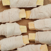 Friandises pour chiens lyophilisées au poulet et à la patate douce, naturelles, riches en protéines, croustillantes