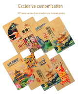 Carte d'accès RFID en bois personnalisable, durable, compatible avec les systèmes de serrures de porte multiples pour l'hôtellerie