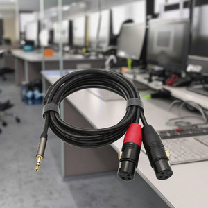 Câble répartiteur en Y <span class=keywords><strong>XLR</strong></span> femelle vers <span class=keywords><strong>jack</strong></span> 3,5 mm non équilibré, gaine PVC, <span class=keywords><strong>mini</strong></span>-<span class=keywords><strong>jack</strong></span> 1/8 pouce TRS stéréo, pour interconnexion audio, microphone et applications automobiles - Product Image 4