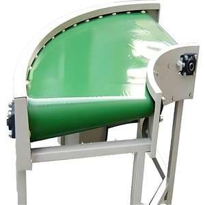 90 derece yeşil Pvc kavisli konveyör bant - Product Image 4