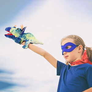 Hot bán ngón tay tay khủng long con rối động vật sang trọng cho cha-con tương tác giảng dạy lớp học hiệu suất đường phố - Product Image 4