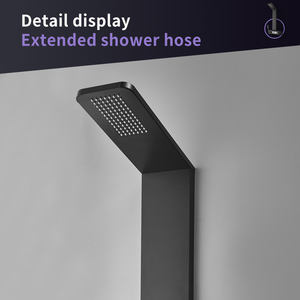 Sistem Shower Digital LED Modern dengan Layar, Set Shower Dinding dari Baja Anti Karat 304, Warna Hitam, Colonne De <span class=keywords><strong>Douche</strong></span> Elektrik - Product Image 5