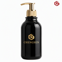 Bouteilles Distributrices à Pompe CHENGSEN PET - 300ml & 500ml, Couleurs Ambrées, Option Logo Personnalisé pour Shampoing, Gel Douche et Savon Liquide