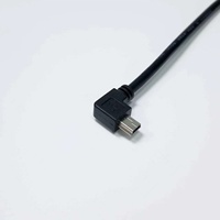 كابل USB صغير مخصص بزاوية 90 درجة، طول 2 متر، ذكر إلى ذكر، كابل بيانات USB صغير بزاوية قائمة