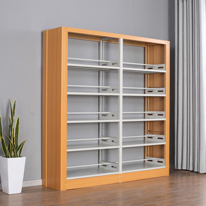 Librería Metálica Moderna de Doble Cara con Estantes Ajustables para Uso en Bibliotecas Escolares, Hogares, Hoteles y Supermercados - Product Image 3