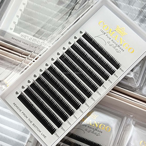 Pestañas CoMango Super Suaves con Aspecto Húmedo, Estilo <span class=keywords><strong>Manga</strong></span>, 0.07mm, Curvatura C/D/L, Extensiones de Pestañas Pre-fabricadas en Racimo para Cosplay de Anime - Product Image 2