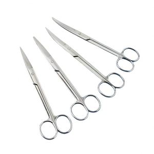 Stainless Steel Locking Elbow Scissors Pliers Hemostatic Forceps Clamp Pliers <b>Doctor</b> Medical Chain and Scissor Combination - Product Image 5