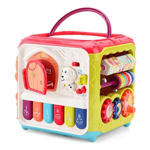 Samtoy – <span class=keywords><strong>Cube</strong></span> éducatif Montessori Musical en plastique écologique <span class=keywords><strong>6</strong></span> en 1, jouets <span class=keywords><strong>d</strong></span>'apprentissage pour enfants, cubes <span class=keywords><strong>d</strong></span>'activités pour bébés pour tout-petits - Product Image 1