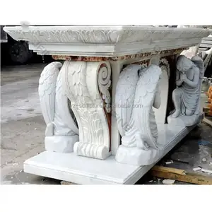 Nhà Máy bán hàng trực tiếp tùy chỉnh bàn thờ bằng đá cẩm thạch Tôn Giáo trang trí chạm khắc bàn thờ bằng đá cẩm thạch cho Nhà thờ
