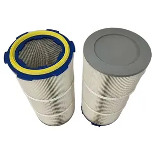 Cartouche de filtre à eau en PTFE 10 pouces, cartouche de filtre filée pour la filtration des gaz de fumée industriels