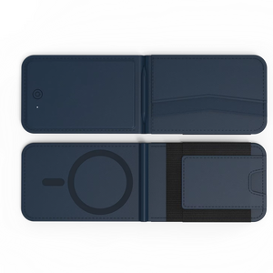 Nouveau portefeuille magnétique en cuir PU findmy amélioré avec chargeur sans fil pour iPhone pour travailler avec apple findmy - Product Image 1