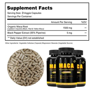 Complément Herbal en Gros : Capsules de Poudre de Racine de Maca Bio pour l'Énergie et la Fertilité – Extrait de Maca Noire pour Hommes et Femmes - Product Image 4