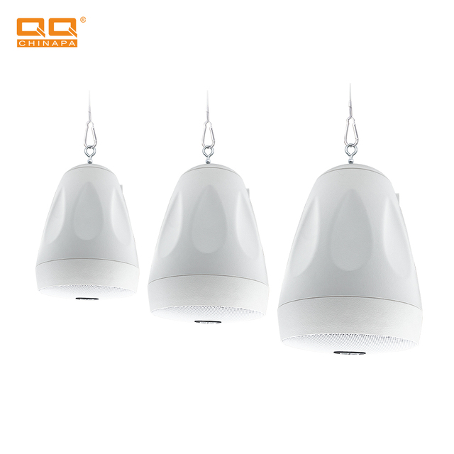 QQCHINA LDQ-014, 4 Inch IP55 Waterproof Pendant Ball Speaker 70V/100V Hanging Ceiling Speaker for PA Background Music System