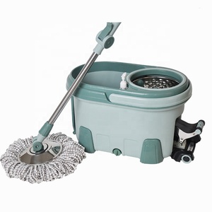 Fornitore domestico 360 macchina rotante pulitore per pavimenti in microfibra testa in alluminio palo di plastica magico piatto secchio per mocio girevole