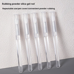 Portable Silicone Nail Brush Stick Durable <b>Plastic</b> Eye Shadow Tool for <b>Mirror</b> Powder Sequins and Nail Art - Product Image 2