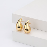 Boucles d'oreilles créoles géométriques Yunzhi personnalisées en argent 925 plaqué platine/or 18 carats, haute qualité, mode minimaliste, griffes classiques pour femme