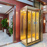 Ascenseur domestique sans gaine pour 3 étages, 450 kg, en verre, pour maison - Meilleures ventes