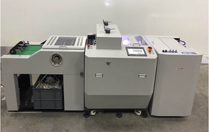 Máquina troqueladora rotativa con alimentación automática y separador para sobres, tarjetas de presentación, cajas de hamburguesas y <span class=keywords><strong>pizza</strong></span>, con función de hendido y troquelado. - Product Image 2