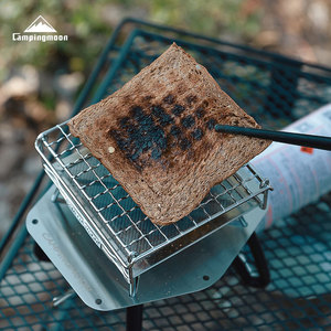 US-1312 Paslanmaz Çelik Katlanabilir Tost Izgara Ağı Eşit Isıtma Taşınabilir Tel Örgü Küçük Gaz Sobası Kamp Açık Hava İçin - Product Image 1