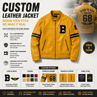 Blouson en cuir ciré vintage brodé sur mesure OEM pour homme, style moto, patchwork haute densité, collection 2026 Streetwear Factory