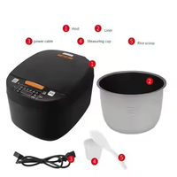Cuiseur à Riz Électrique 5L Digital Grande Taille Intelligent Multifonctionnel 220V Antiadhésif Violet