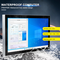 Nouveau PC industriel sans ventilateur 23,8 pouces Core i5-6200U IP69K étanche 2026, ordinateur embarqué Linux
