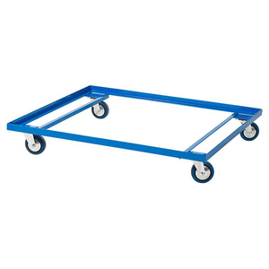 Blue Pallet and Container <strong>Dolly</strong> Capacity 750kgs Euro <strong>Hand</strong> Pallet Mover Trolley - Product Image 3