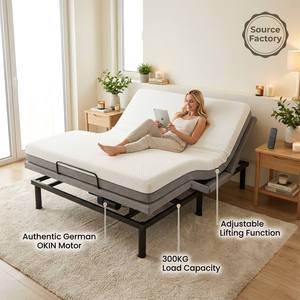 Base de Cama Eléctrica Inteligente Ajustable con Memoria de Posición y Modo Preestablecido, para Adultos Mayores, Ideal para Leer, Ver TV y Relajarse en Casa - Product Image 1