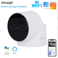 Caméra de surveillance de garage WIFI, caméra de porte de garage avec vision nocturne 1080P HD, commutateur à distance sans fil