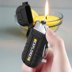 Encendedor de Arco Doble Multifuncional para Exteriores, Iluminación para Camping, Carga Tipo-C, Encendedor Electrónico para Cigarrillos, Resistente al Agua IP55 - Product Image 4
