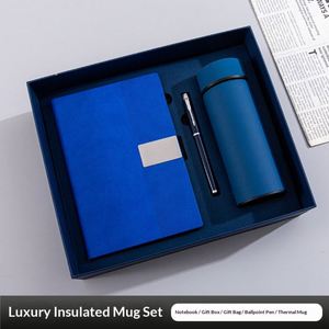 Promotional Luxury <b>Gifts</b> Items Notebook Business <b>Gift</b> Thermos Cup Customizable Notebook <b>Gift</b> <b>Set</b> With Pen and Bottle - Product Image 1