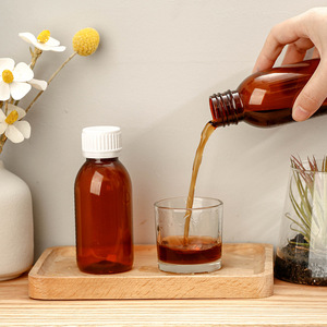 <span class=keywords><strong>30ml</strong></span> 60ml 100ml 120ml 150ml 200ml 250ml Pet hổ phách rõ ràng nhựa ho Syrup thuốc chai dược phẩm uống chất lỏng chai - Product Image 5