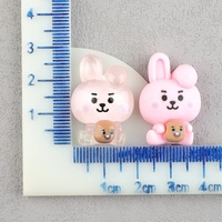 Nouvel Arrivage Accessoires en Résine Animaux Mignons de Dessin Animé (Chien, Lapin) pour Vente en Gros, DIY Faits Main, Décorations pour Coques de Téléphone et Pinces à Cheveux