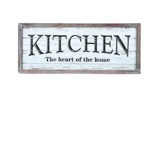 Decoración de pared <span class=keywords><strong>para</strong></span> casa de campo, decoración de cocina, marco de <span class=keywords><strong>madera</strong></span> rústico, señales de pared de cocina - Product Image 4